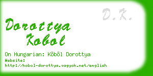 dorottya kobol business card
